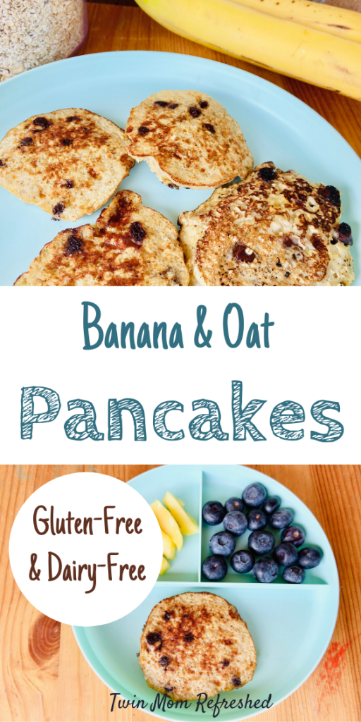 Banana Oatmeal Pancakes