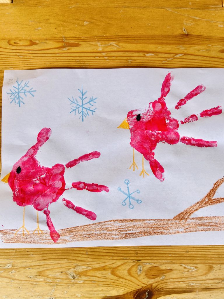 Handprint Cardinal