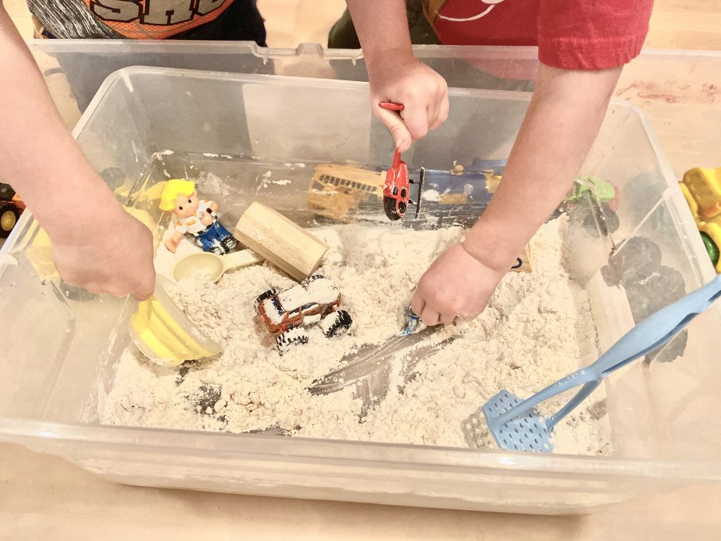 Cloud Dough Toddler Activity